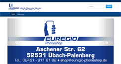 Desktop Screenshot of euregio-phoneshop.de